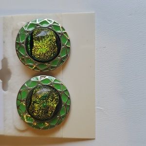 Fused Glass earrings handcrafted